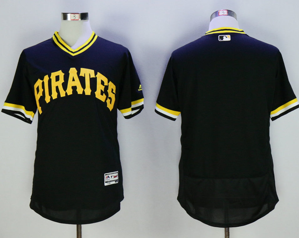 Custom Pittsburgh Pirates black Cooperstown jersey