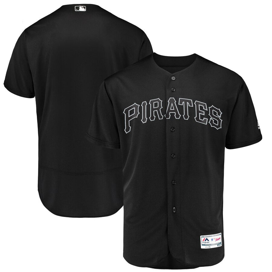 Custom Pittsburgh Pirates black Authentic jersey