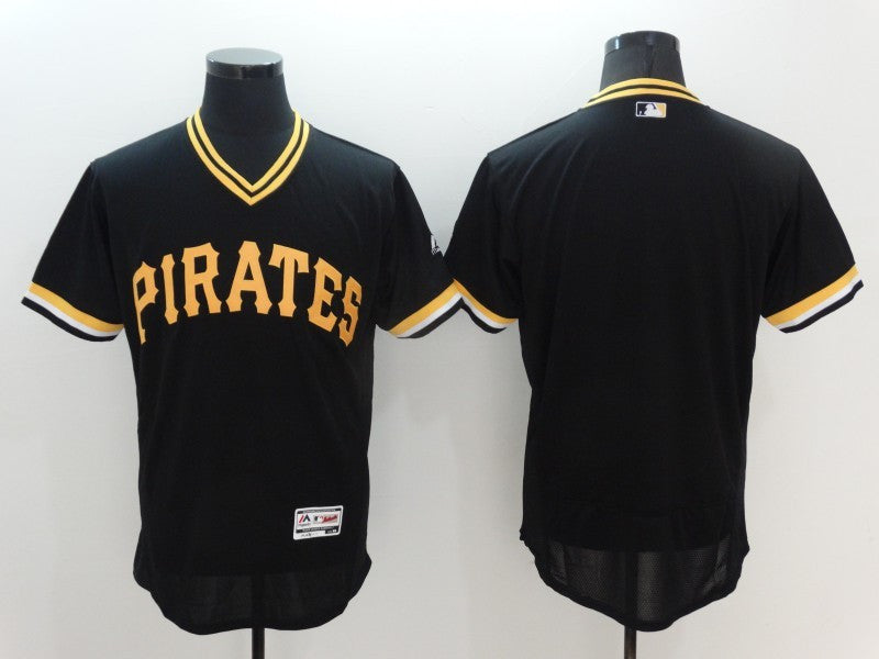 Custom Pittsburgh Pirates black Throwback jersey