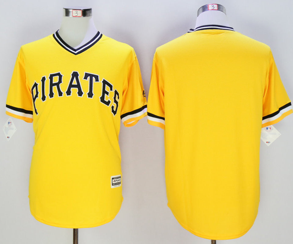 Custom Pittsburgh Pirates gold jersey