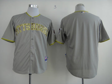 Blank Grey Pittsburgh Pirates camo Camo jersey