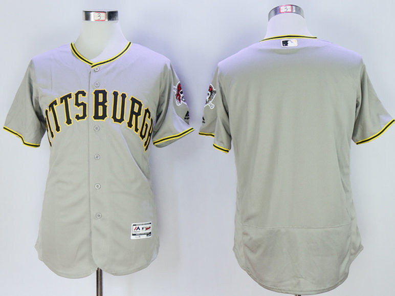 Custom Pittsburgh Pirates grey jersey