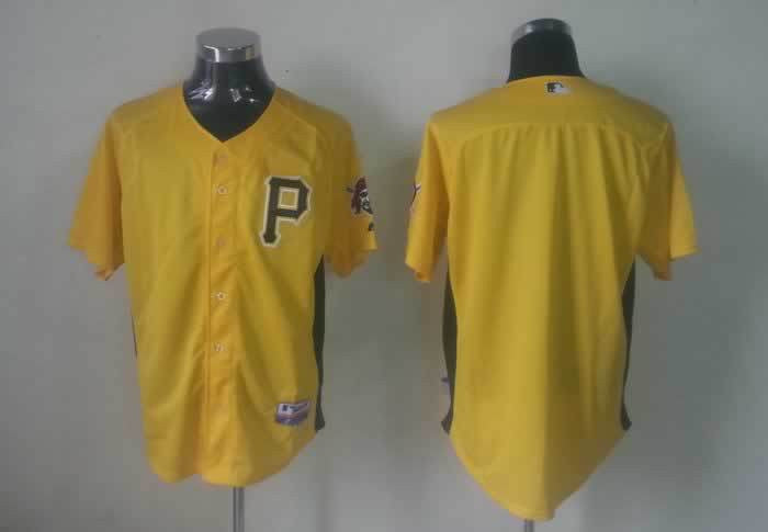 Custom Pittsburgh Pirates yellow jersey