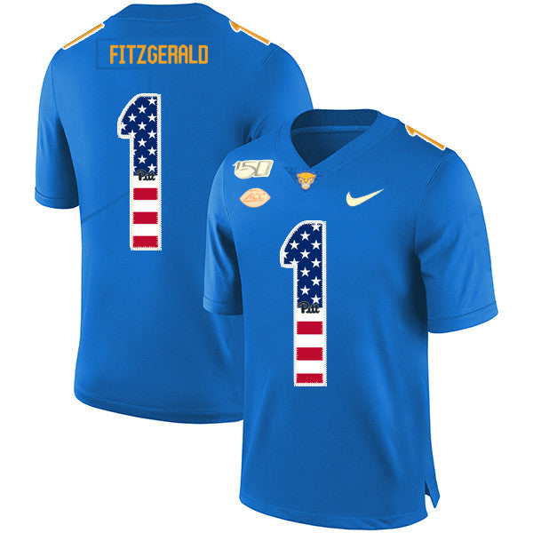Larry Fitzgerald Pitt Panthers blue jersey