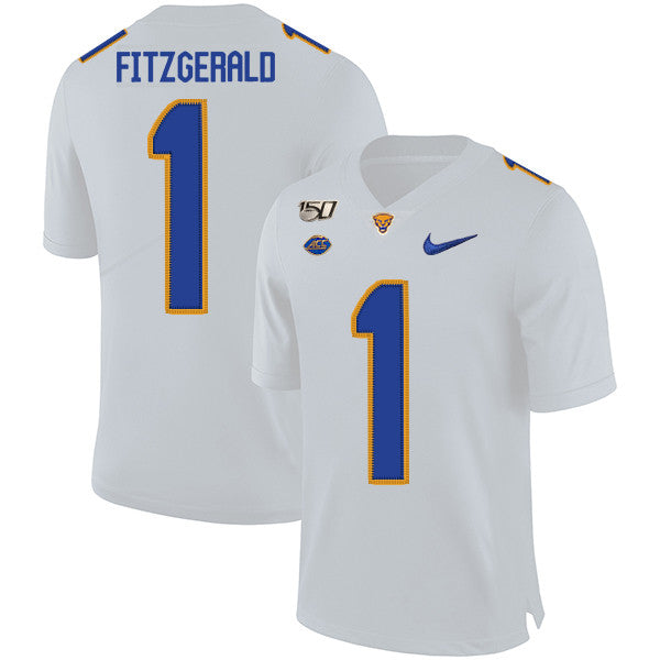 Larry Fitzgerald Pitt Panthers white jersey