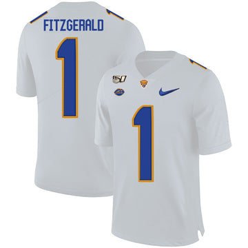 Larry Fitzgerald Pitt Panthers white jersey
