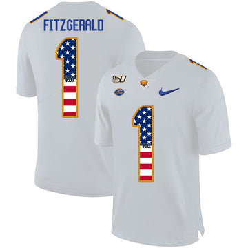 Larry Fitzgerald Pitt Panthers white jersey