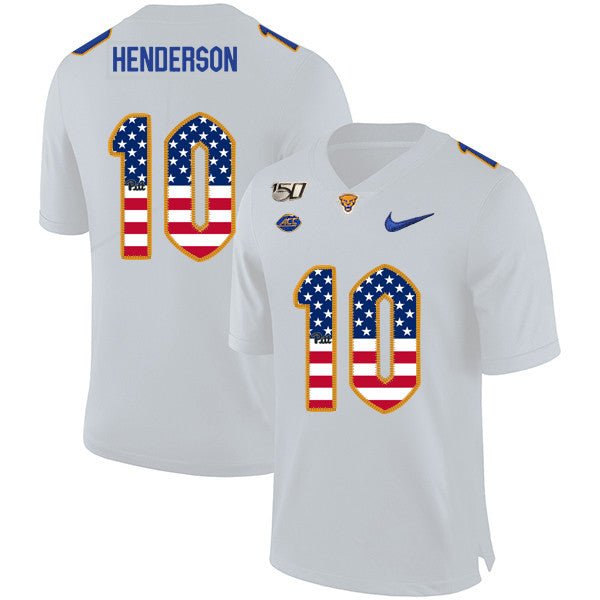 Quadree Henderson Pitt Panthers white jersey