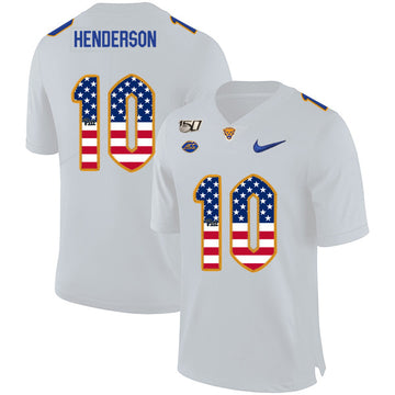 Quadree Henderson Pitt Panthers white jersey