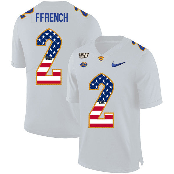 Maurice Ffrench Pitt Panthers white jersey