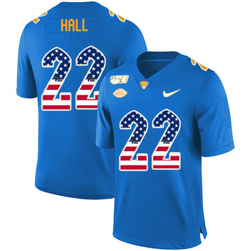 Darrin Hall Pitt Panthers blue jersey