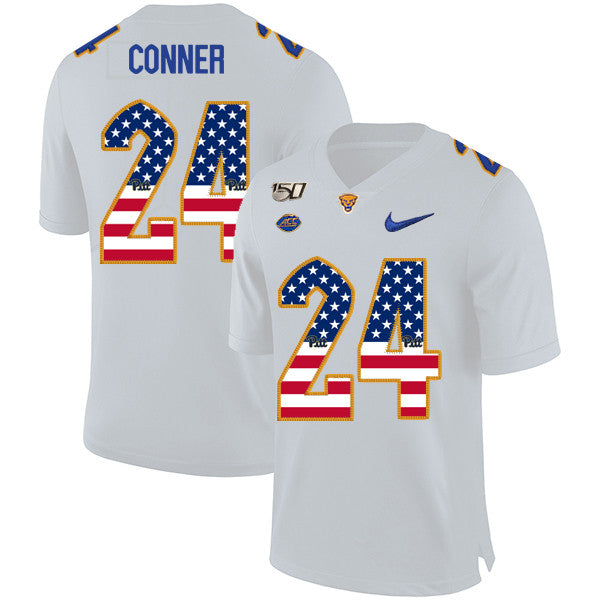 James Conner Pitt Panthers white jersey