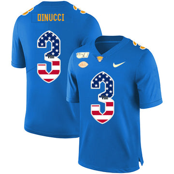 Ben DiNucci Pitt Panthers blue jersey