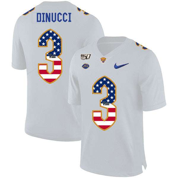 Ben DiNucci Pitt Panthers white jersey