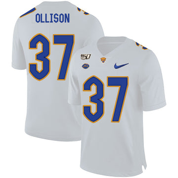 Qadree Ollison Pitt Panthers white jersey