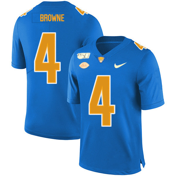 Max Browne Pitt Panthers blue jersey