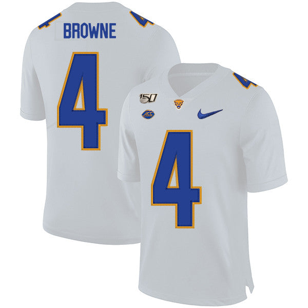 Max Browne Pitt Panthers white jersey