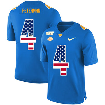 Nathan Peterman Pitt Panthers blue jersey