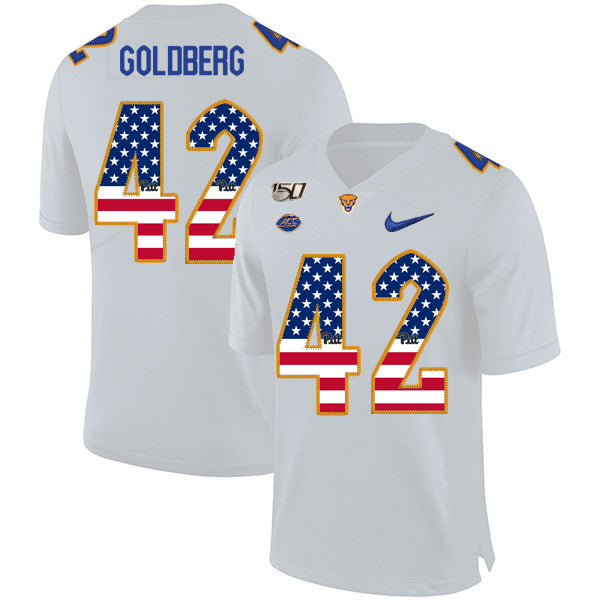Marshall Goldberg Pitt Panthers white jersey