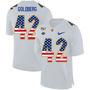 Marshall Goldberg Pitt Panthers white jersey
