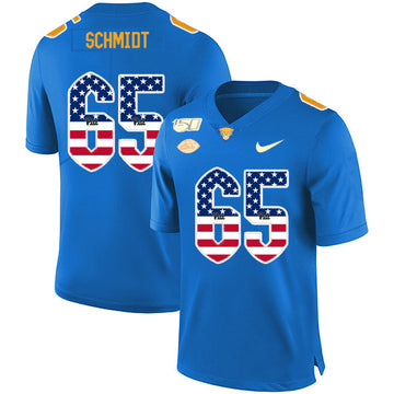 Joe Schmidt Pitt Panthers blue jersey