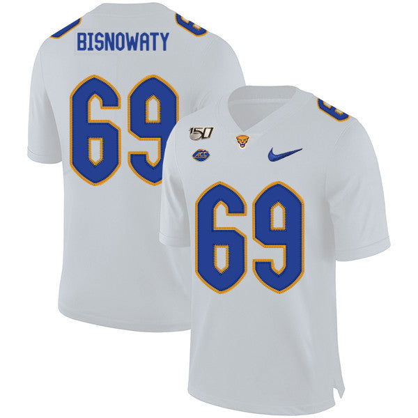 Adam Bisnowaty Pitt Panthers white jersey
