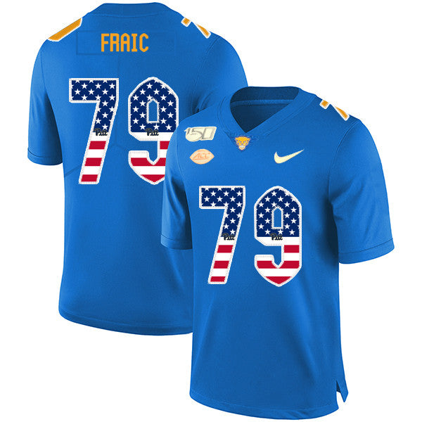 Bill Fralic Pitt Panthers blue jersey