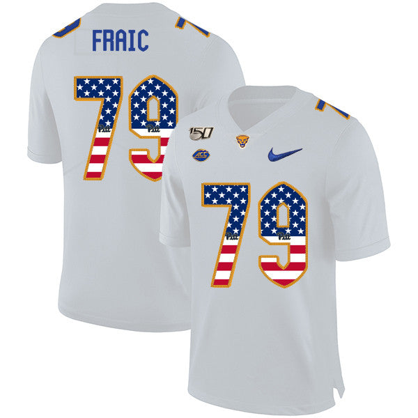 Bill Fralic Pitt Panthers white jersey