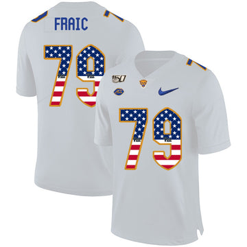 Bill Fralic Pitt Panthers white jersey