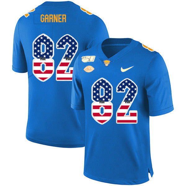 Manasseh Garner Pitt Panthers blue jersey