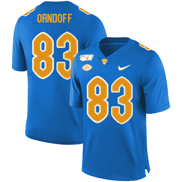 Scott Orndoff Pitt Panthers blue jersey