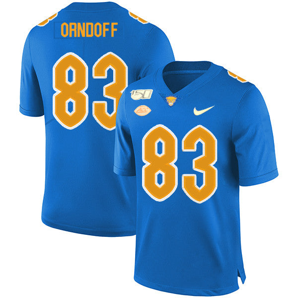 Scott Orndoff Pitt Panthers blue jersey