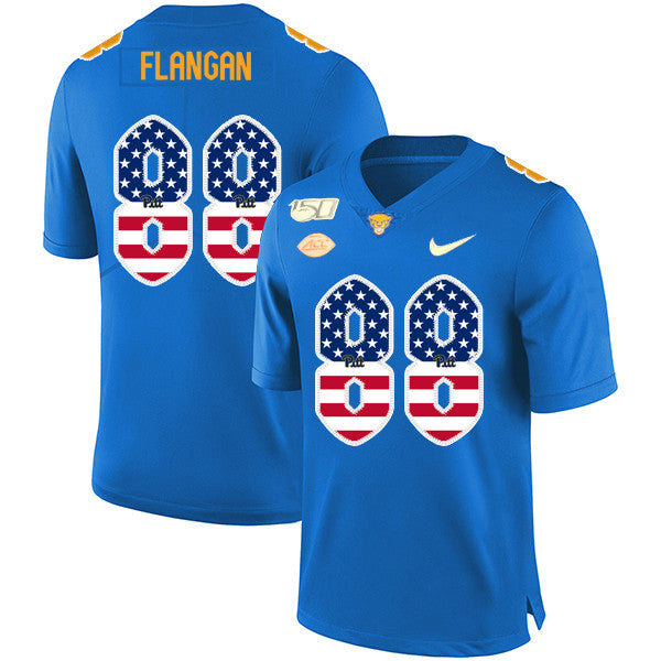 Matt Flanagan Pitt Panthers blue jersey
