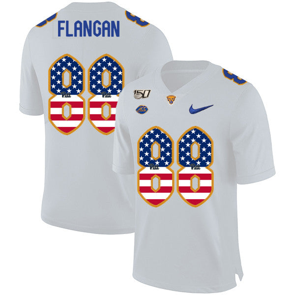 Matt Flanagan Pitt Panthers white jersey