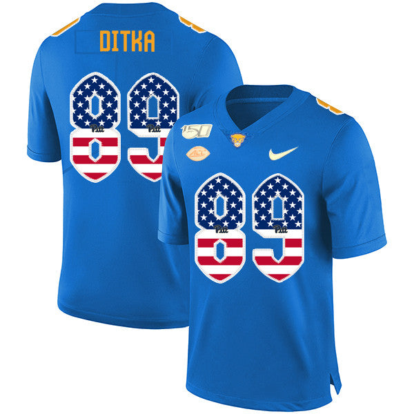 Mike Ditka Pitt Panthers blue jersey