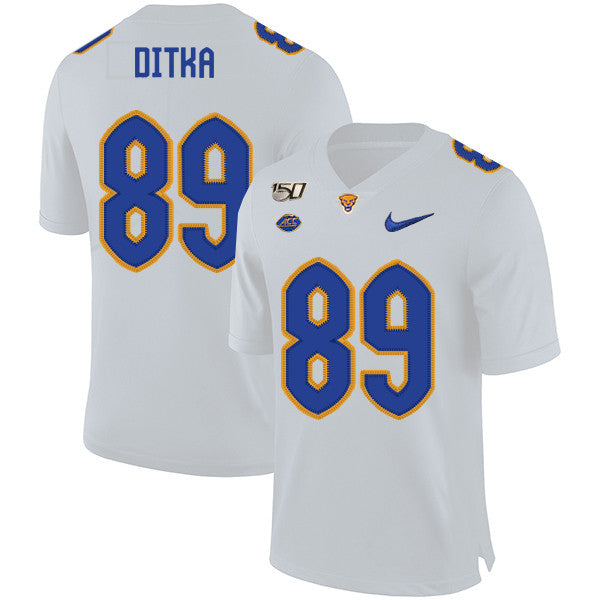 Mike Ditka Pitt Panthers white jersey