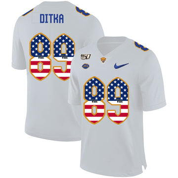 Mike Ditka Pitt Panthers white jersey