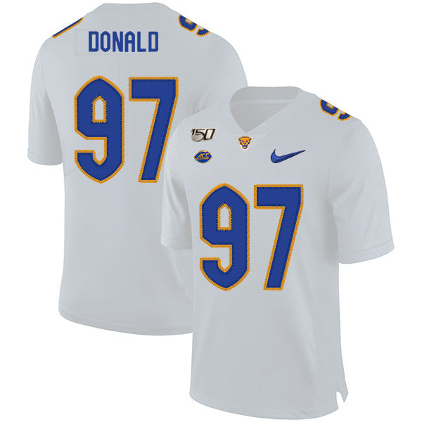 Aaron Donald Pitt Panthers white jersey