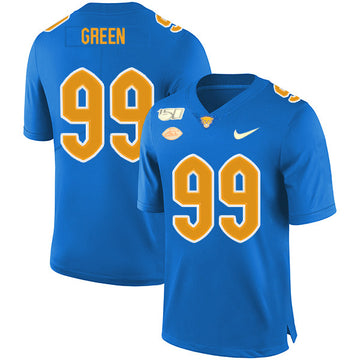 Hugh Green Pitt Panthers blue jersey