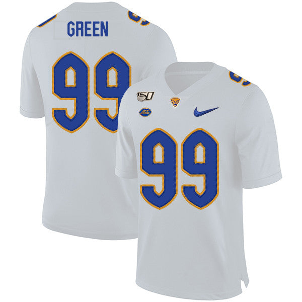 Hugh Green Pitt Panthers white jersey