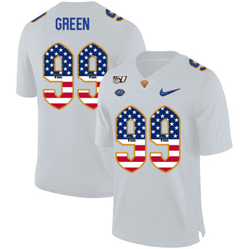 Hugh Green Pitt Panthers white jersey