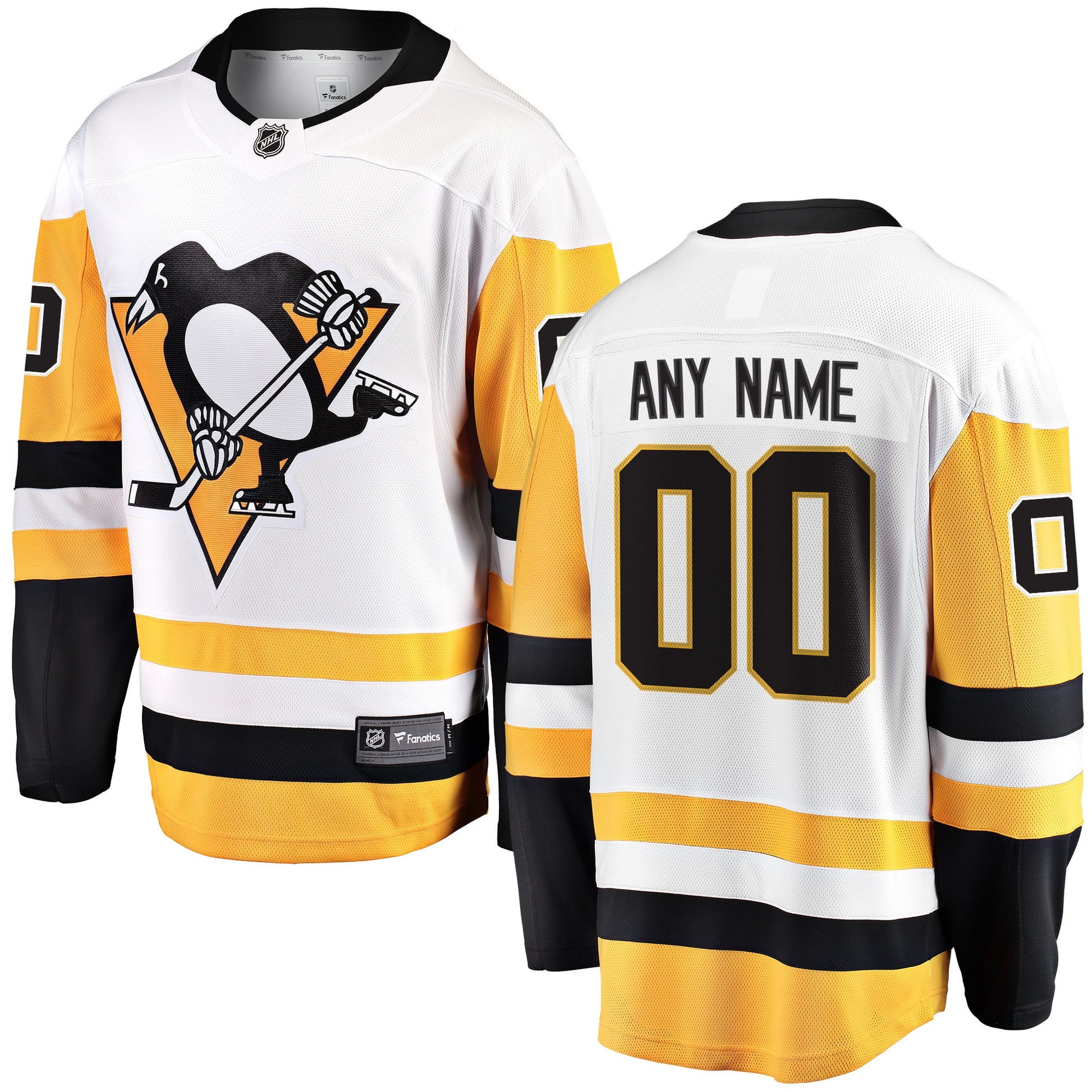 Pittsburgh Penguins white Away jersey