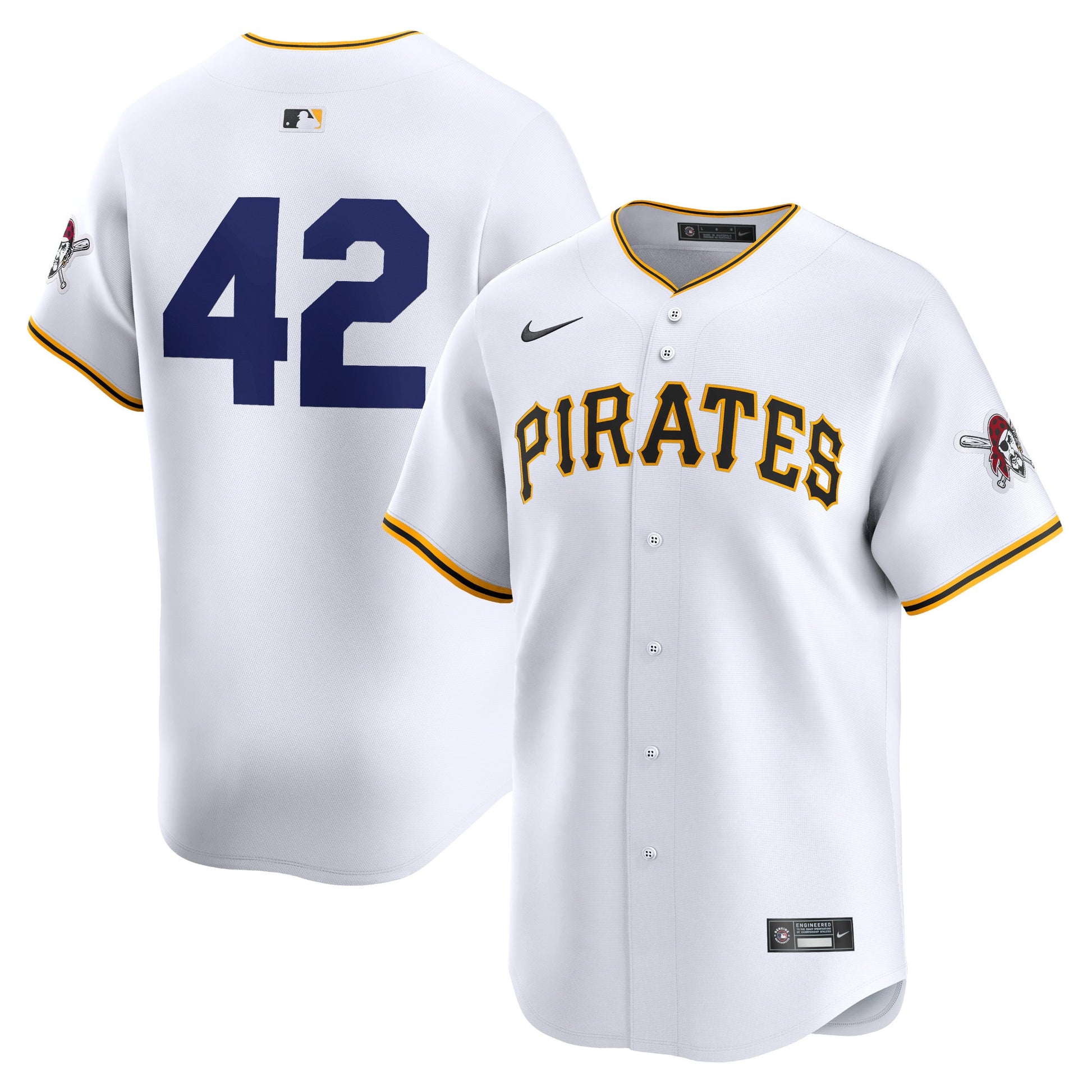 Pittsburgh Pirates white Limited jersey