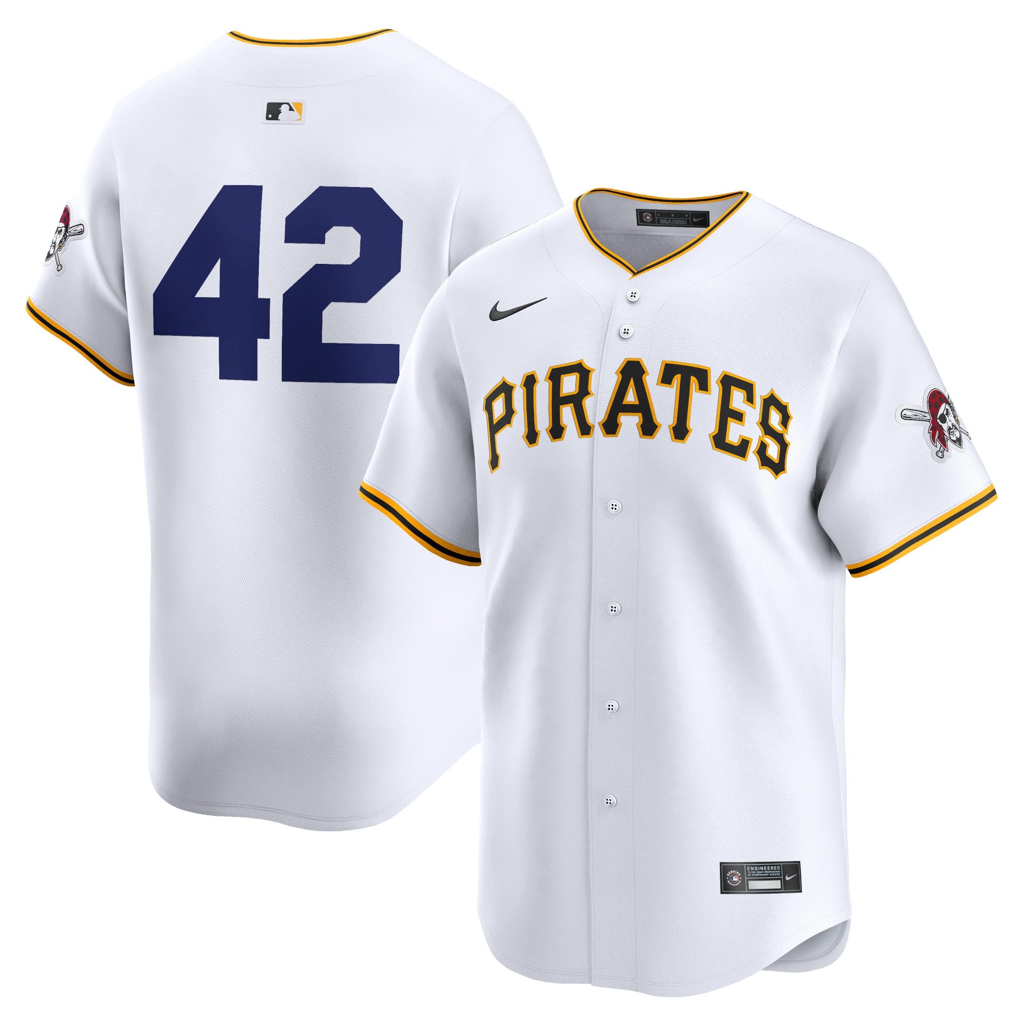 Pittsburgh Pirates white Limited jersey