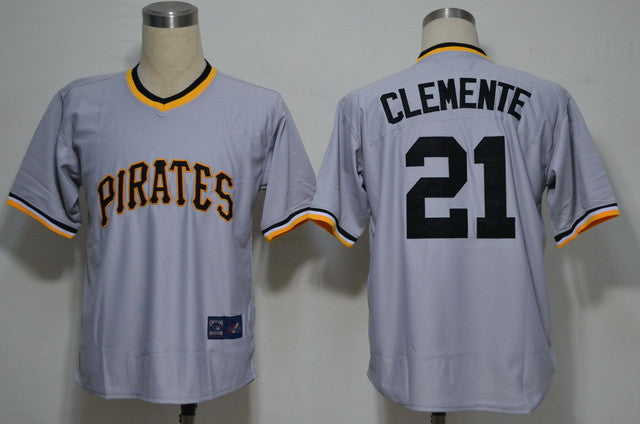 Clemente Pittsburgh Pirates grey jersey