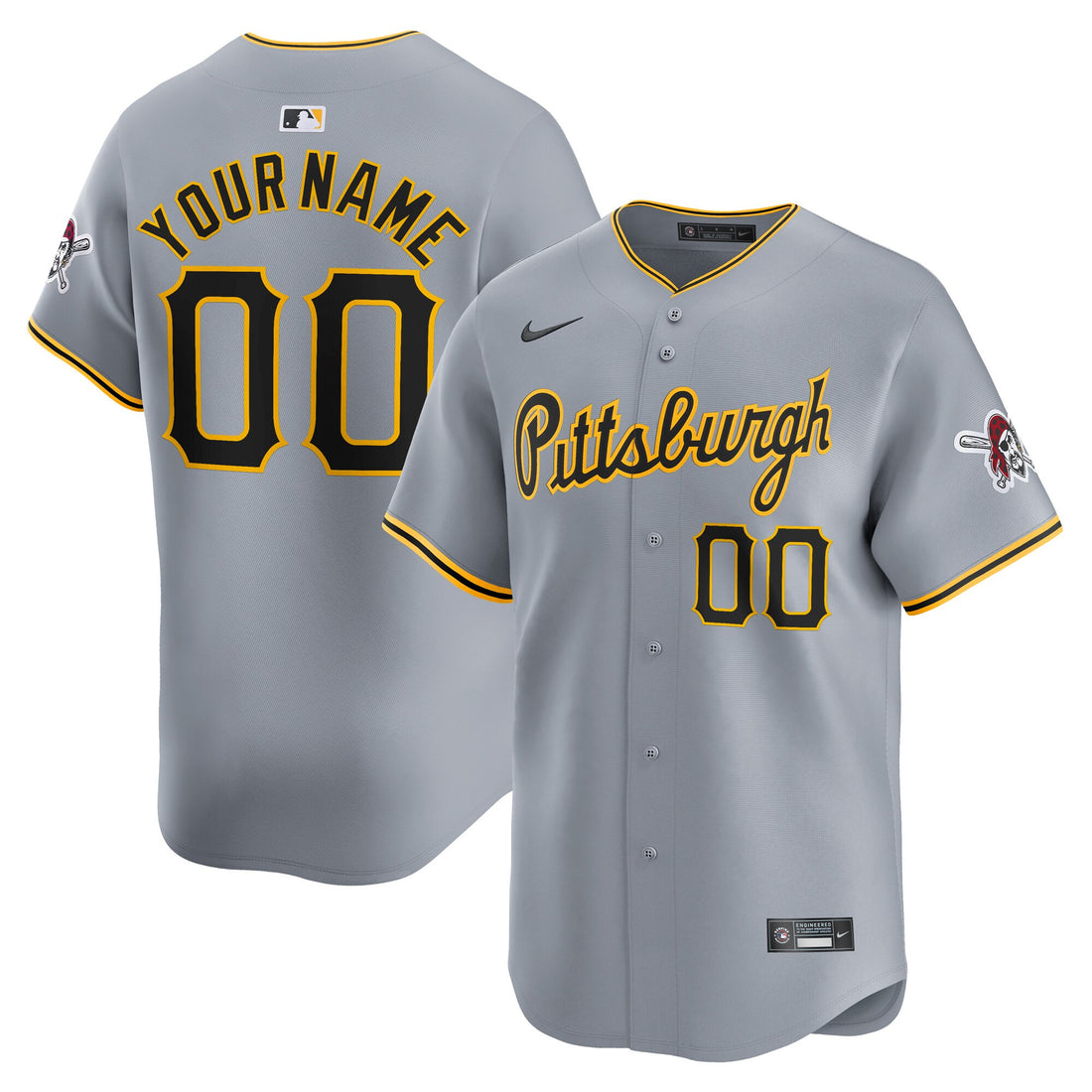 Pittsburgh Pirates gray Limited jersey