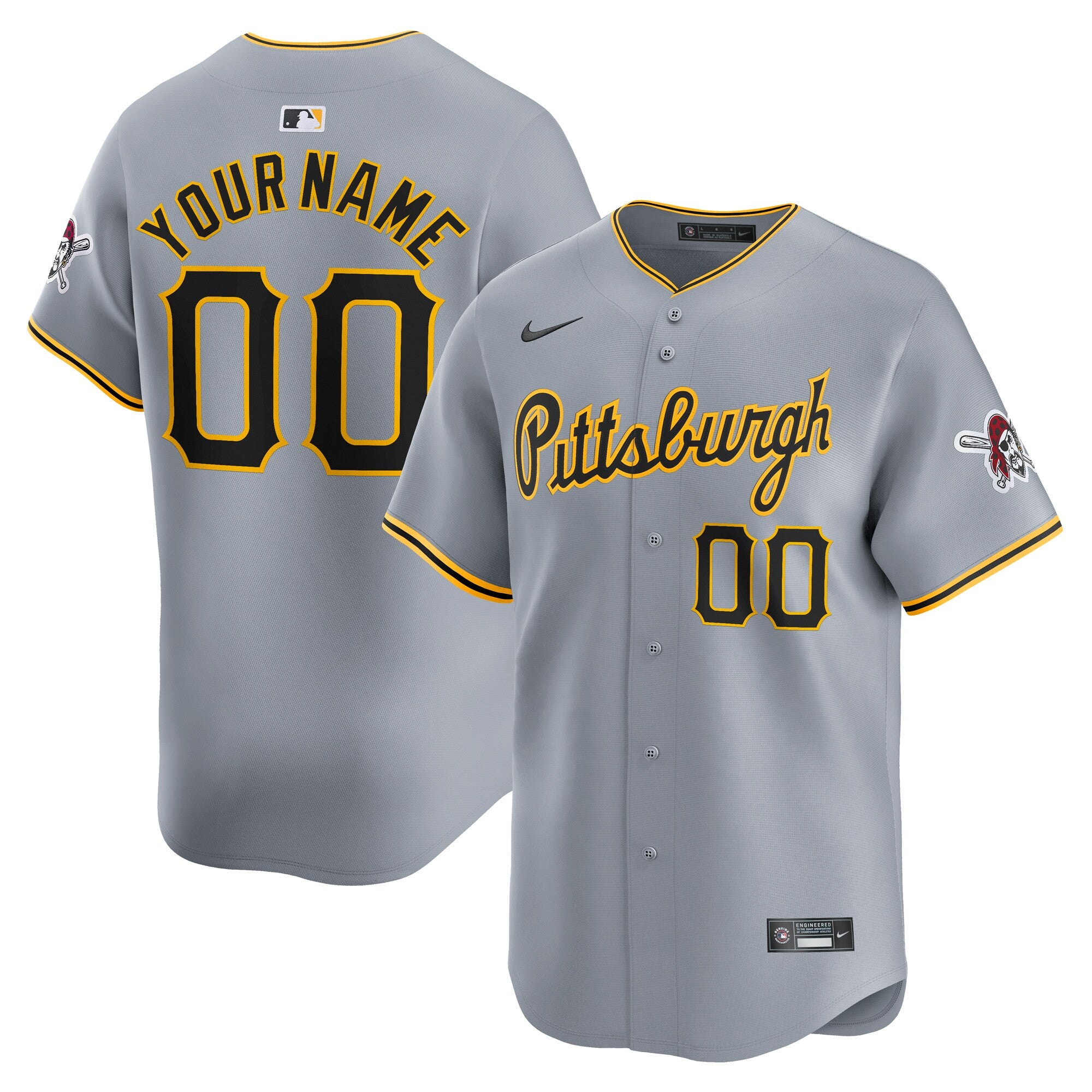 Pittsburgh Pirates gray Limited jersey