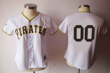 Custom Pittsburgh Pirates white jersey