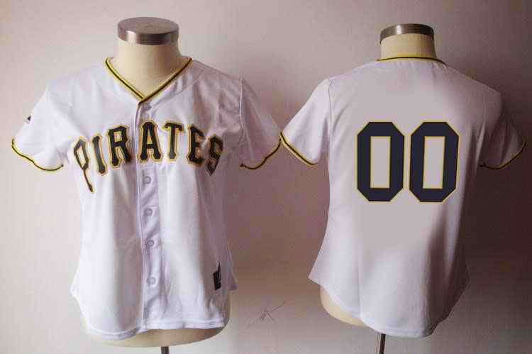 Custom Pittsburgh Pirates white jersey