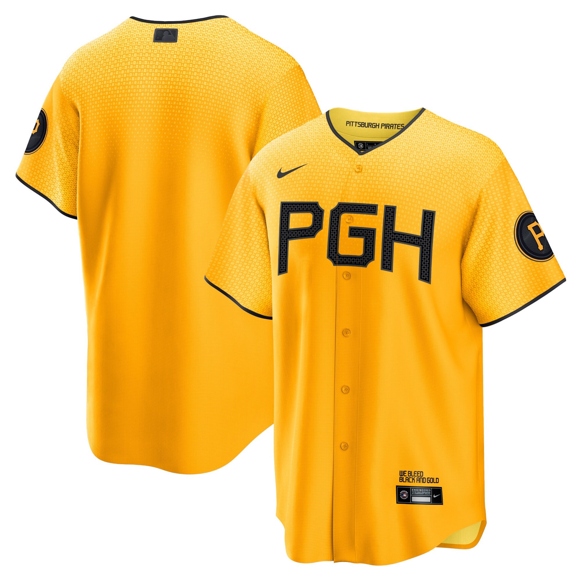 Pittsburgh Pirates gold City Connect jersey